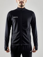 Craft Trainingsjacke Evolve Full Zip - strapazierfähige Mid-Layer-Jacke aus Stretchmaterial - schwarz Herren